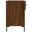 skobænk 102x35x55 cm konstrueret træ brun egetræsfarve