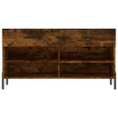 skobænk 102x35x55 cm konstrueret træ røget egetræsfarve
