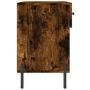 skobænk 102x35x55 cm konstrueret træ røget egetræsfarve