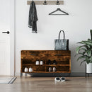 skobænk 102x35x55 cm konstrueret træ røget egetræsfarve