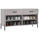 skobænk 102x35x55 cm konstrueret træ grå sonoma-eg