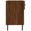 skobænk 102x35x55 cm konstrueret træ brun egetræsfarve