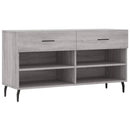 skobænk 102x35x55 cm konstrueret træ grå sonoma-eg