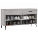 skobænk 102x35x55 cm konstrueret træ grå sonoma-eg