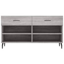 skobænk 102x35x55 cm konstrueret træ grå sonoma-eg