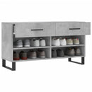 skobænk 102x35x55 cm konstrueret træ betongrå