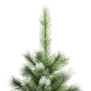 kunstigt juletræ med sne 210 cm hængslet