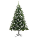 kunstigt juletræ med sne 240 cm hængslet
