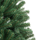 kunstigt juletræ med juletræsfod 180 cm hængslet grøn