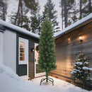 smalt juletræ med juletræsfod 270 cm PVC