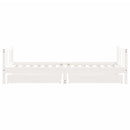 sengeramme til juniorseng m. skuffer 90x190 cm massivt fyr hvid