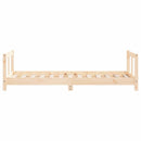 sengeramme til juniorseng 80x160 cm massivt fyrretræ
