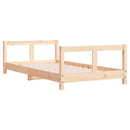 sengeramme til juniorseng 80x160 cm massivt fyrretræ