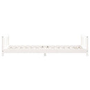 sengeramme til juniorseng 90x190 cm massivt fyrretræ hvid