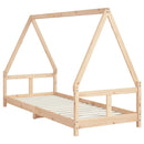 sengeramme til juniorseng 80x200 cm massivt fyrretræ