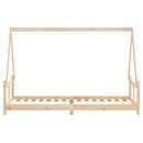 sengeramme til juniorseng 80x200 cm massivt fyrretræ