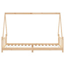 sengeramme til juniorseng 90x200 cm massivt fyrretræ