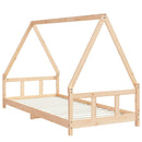 sengeramme til juniorseng 90x200 cm massivt fyrretræ