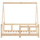 sengeramme til juniorseng 70x140 cm massivt fyrretræ
