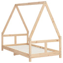 sengeramme til juniorseng 80x160 cm massivt fyrretræ