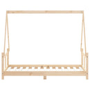 sengeramme til juniorseng 80x160 cm massivt fyrretræ