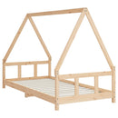 sengeramme til juniorseng 90x190 cm massivt fyrretræ