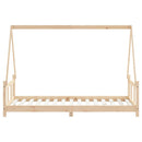 sengeramme til juniorseng 90x190 cm massivt fyrretræ