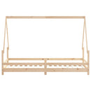 sengeramme til juniorseng 80x200 cm massivt fyrretræ