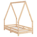 sengeramme til juniorseng 70x140 cm massivt fyrretræ