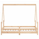 sengeramme til juniorseng 80x160 cm massivt fyrretræ