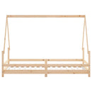 sengeramme til juniorseng 90x190 cm massivt fyrretræ