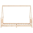 sengeramme til juniorseng 80x200 cm massivt fyrretræ