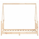 sengeramme til juniorseng 80x160 cm massivt fyrretræ
