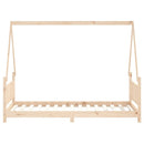 sengeramme til juniorseng 90x190 cm massivt fyrretræ