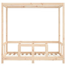 sengeramme til juniorseng 70x140 cm massivt fyrretræ