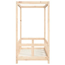 sengeramme til juniorseng 70x140 cm massivt fyrretræ