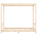 sengeramme til juniorseng 80x160 cm massivt fyrretræ