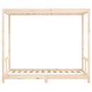 sengeramme til juniorseng 80x160 cm massivt fyrretræ