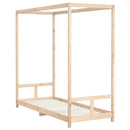 sengeramme til juniorseng 80x200 cm massivt fyrretræ