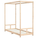 sengeramme til juniorseng 80x200 cm massivt fyrretræ