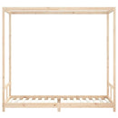 sengeramme til juniorseng 80x200 cm massivt fyrretræ