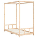 sengeramme til juniorseng 90x200 cm massivt fyrretræ