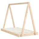 sengeramme til juniorseng 80x160 cm massivt fyrretræ