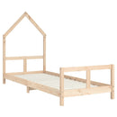 sengeramme til juniorseng 80x200 cm massivt fyrretræ