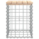 havebænk med gabiondesign 33x31x42 cm massivt fyrretræ