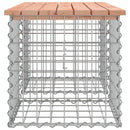 havebænk med gabiondesign 103x44x42 cm massivt douglasgran