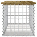 havebænk med gabiondesign 83x44x42 cm imprægneret fyrretræ