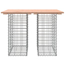 havebord gabiondesign 100x70x72 cm massivt træ Douglas