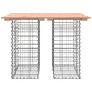 havebord gabiondesign 100x70x72 cm massivt træ Douglas