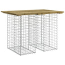 havebord gabiondesign 100x70x72 cm imprægneret fyrretræ